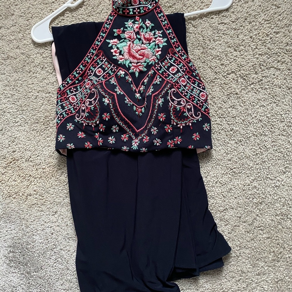 two piece prom dress